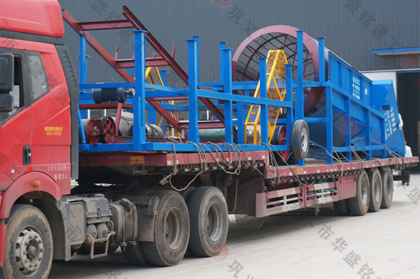 大型輪斗式洗沙機(jī)2050型細(xì)沙回收脫水一體機(jī)裝車發(fā)貨